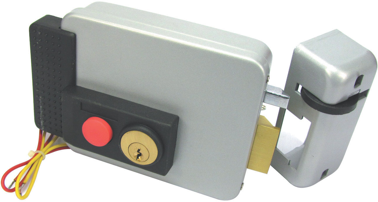 Icsa Locks & Cylinders Lockset Electric Rim Lock 2770 With Button - “icsa - Italy” Security Lock Hardware